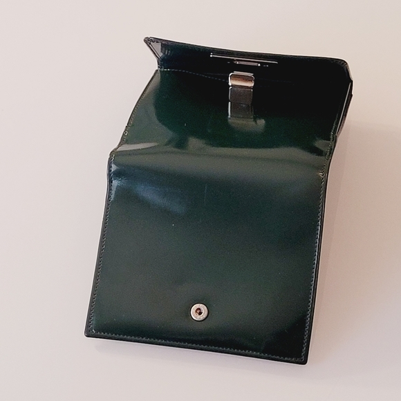 RARE GUCCI Vintage Dark Grn Wallet - Picture 5 of 10